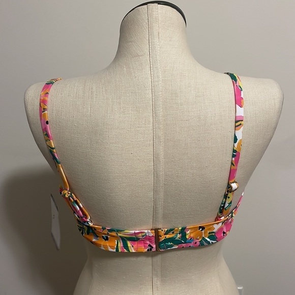 Anne Cole bikini swimwear top sunshine floral UPF50 underwire swim New Sz XXL - Picture 3 of 6